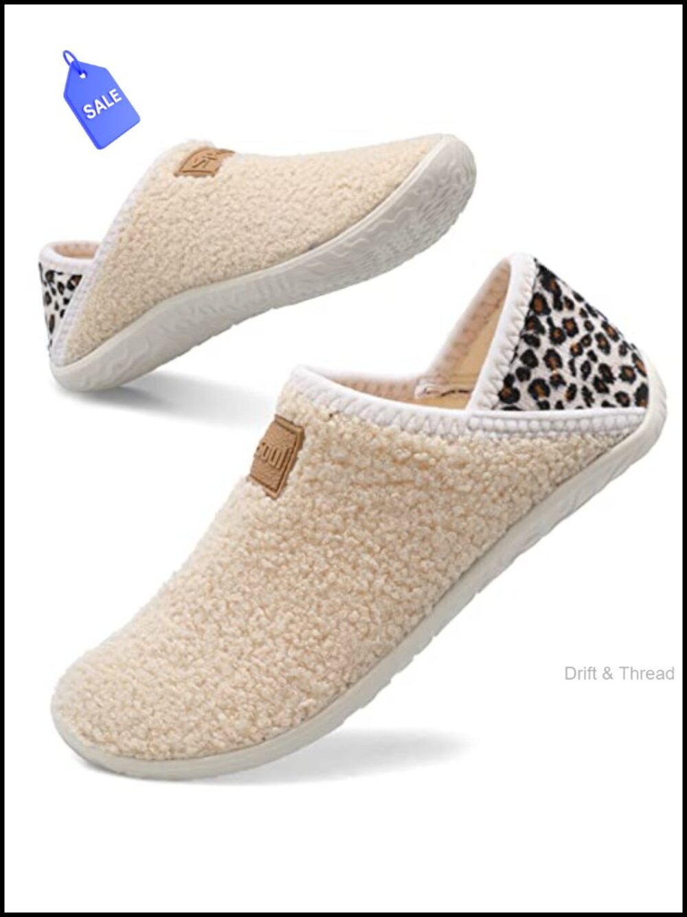 Fuzzy House Slippers Faux Fur Lined Closed Back Lightweight Cozy Indoor Outdoor
